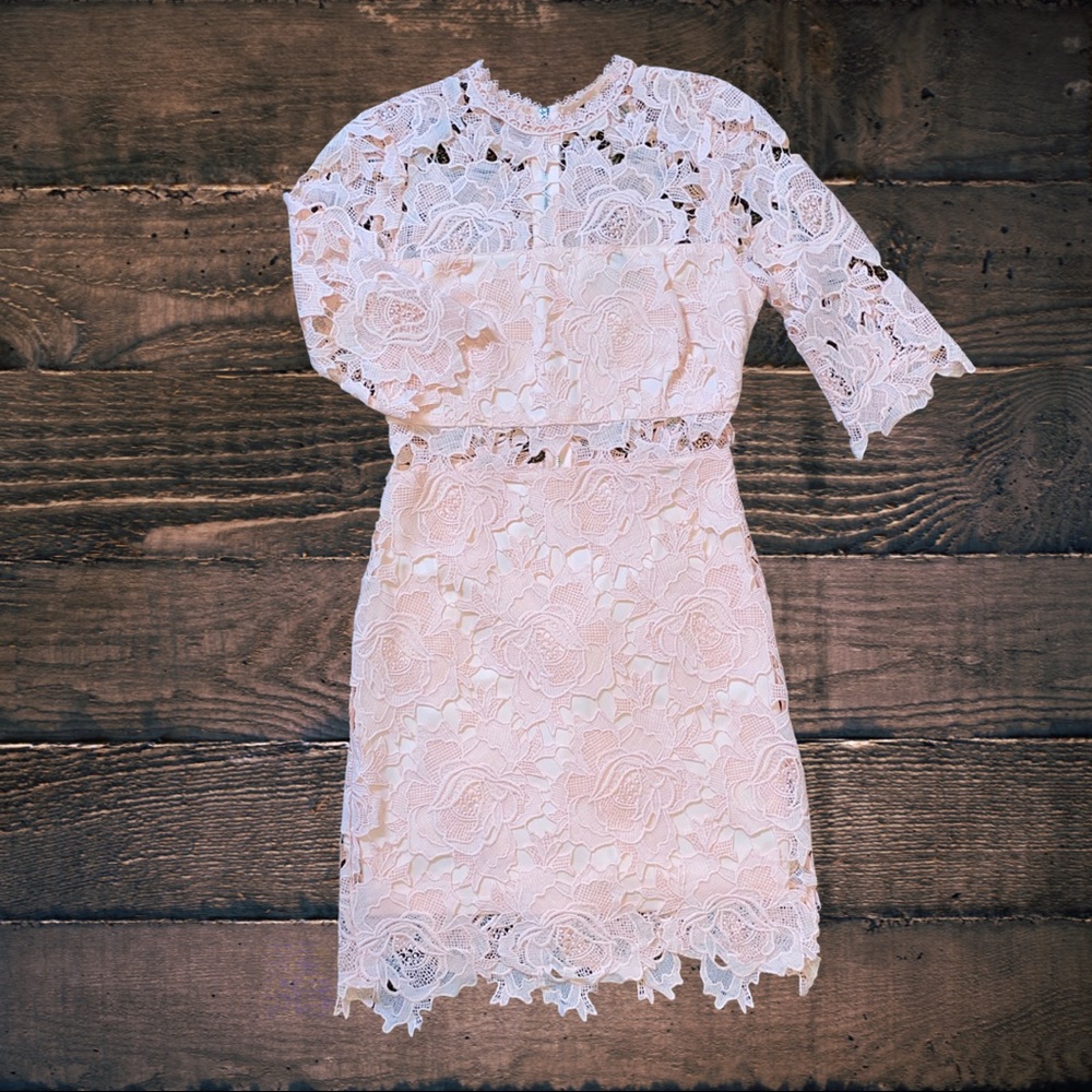 Peek-a-boo Floral Dress